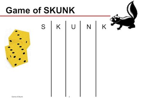 skunk math game|100 math games to play.